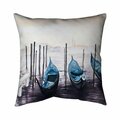 Begin Home Decor 20 x 20 in. The Gondola In Italy-Double Sided Print Indoor Pillow 5541-2020-LA131